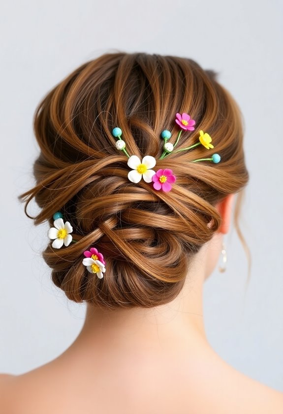 accessorize your messy bun