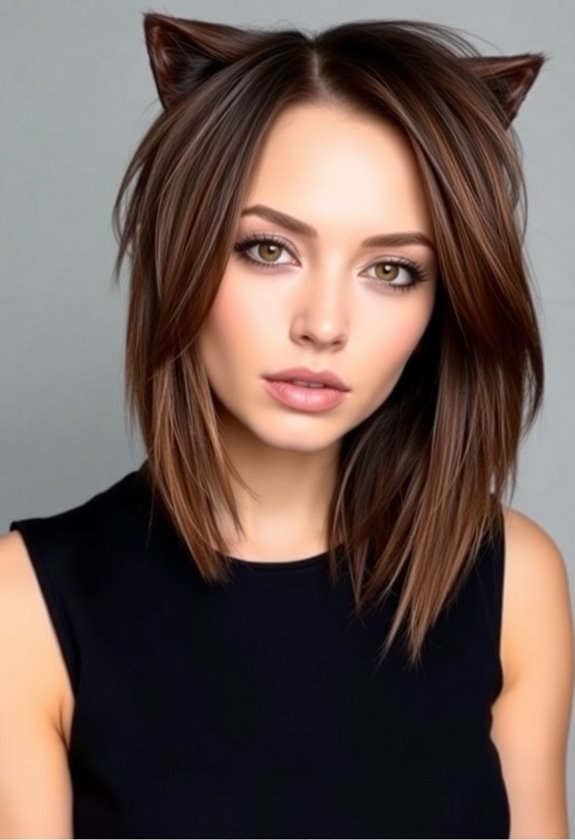 asymmetrical bangs for individuality