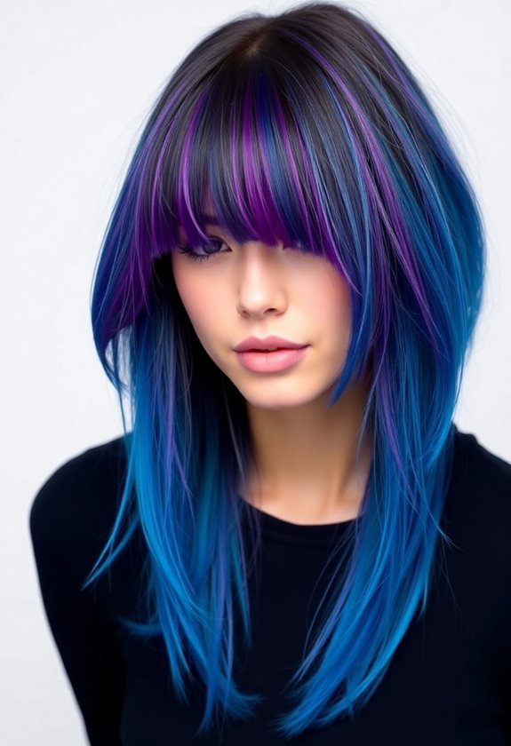 bangs as color canvas