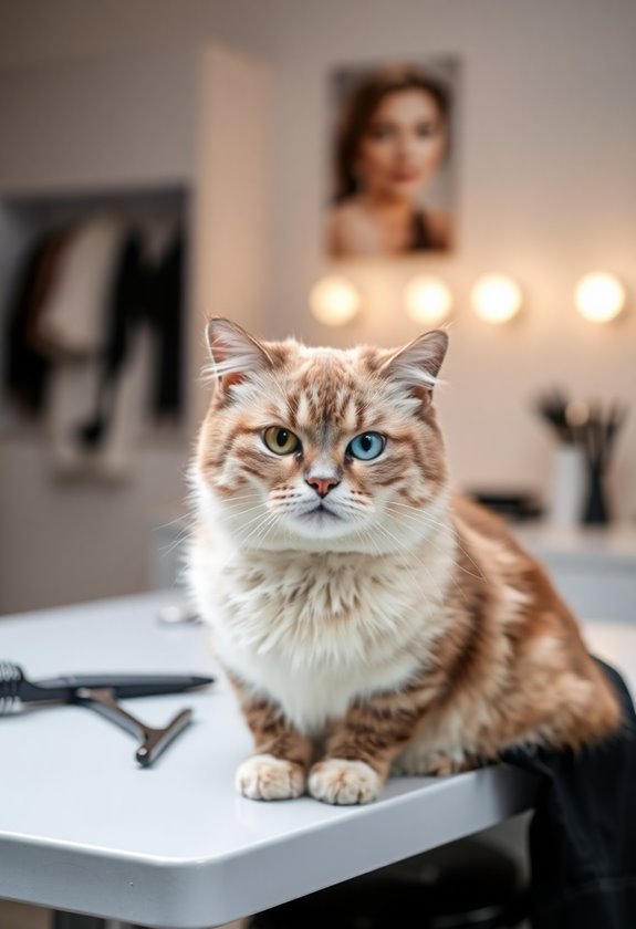 bangs styling for kitty cuts