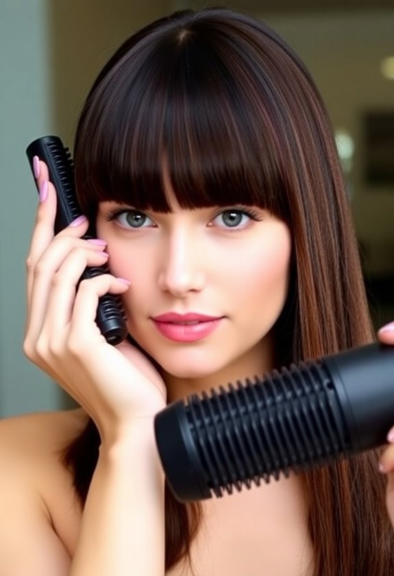 blunt bangs daily styling techniques
