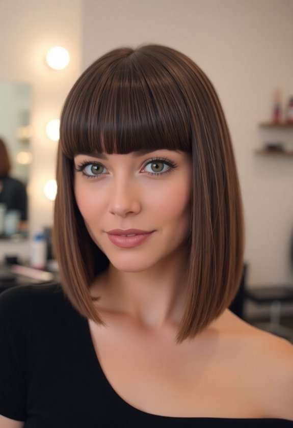 blunt bangs styling tips