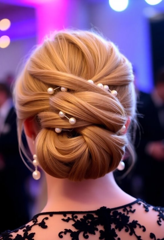 bobby pins ensure secure updo