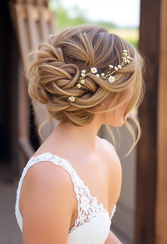 bohemian macram wedding updos