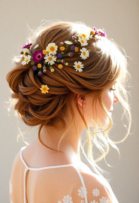 boho chic loose bun