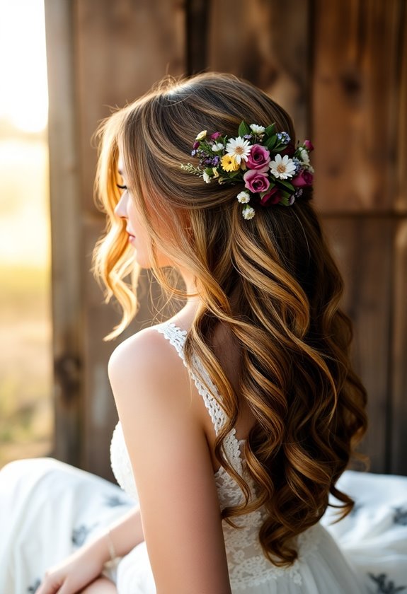boho chic wedding hairstyles