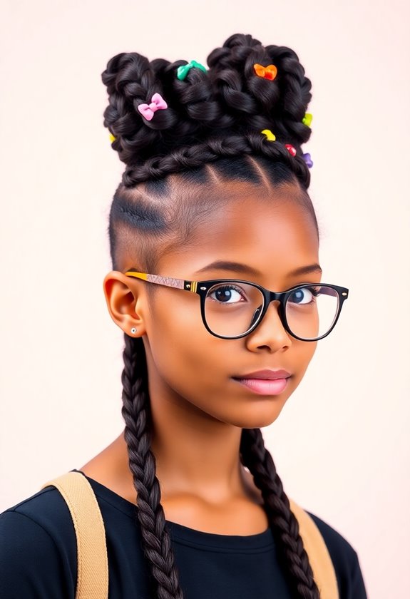 bold braided crown hairstyle