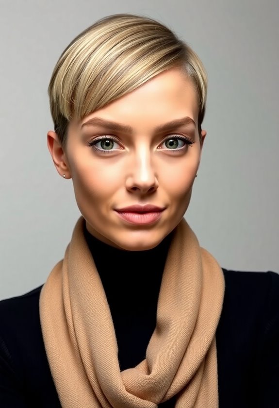 bold micro bangs statement