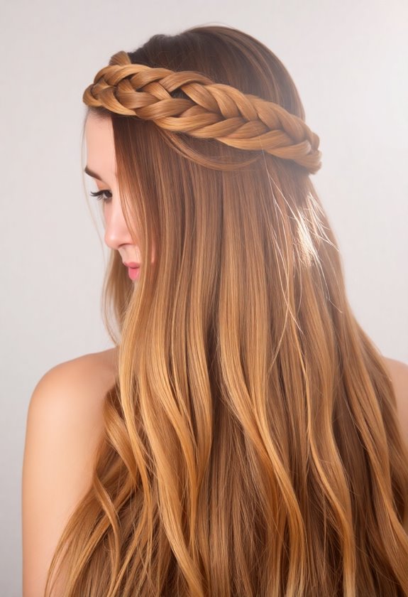 braided crown hairstyle tutorial