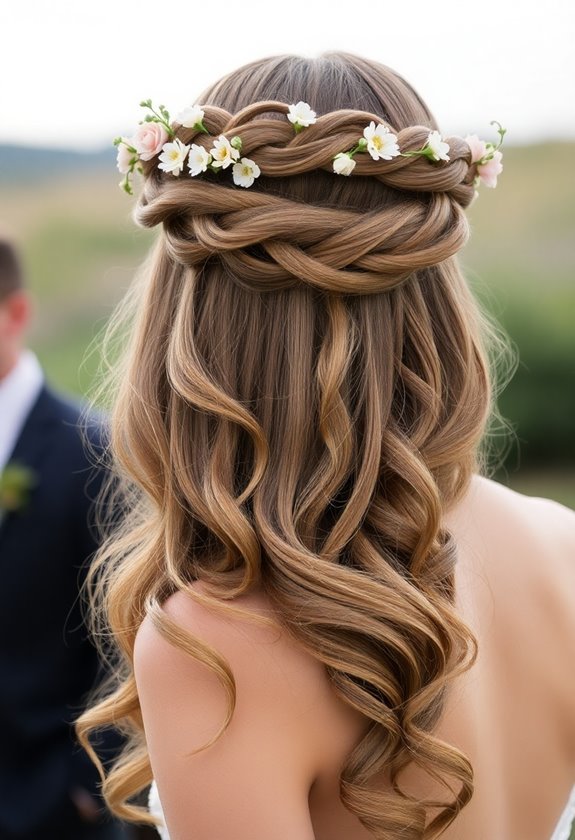 braided crown with waves