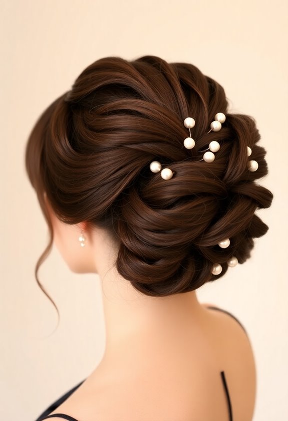 braided curly formal updos