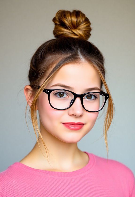 chic and secure top knot