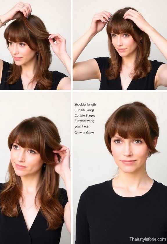 curtain bangs styling tips