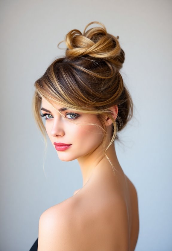 cute messy bun hairstyles