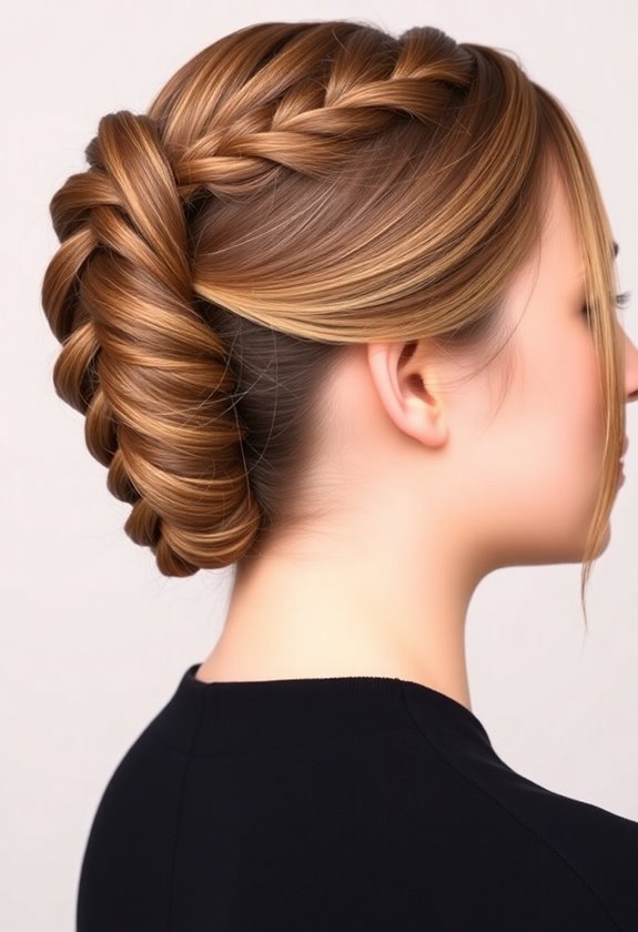 double dutch braided bun