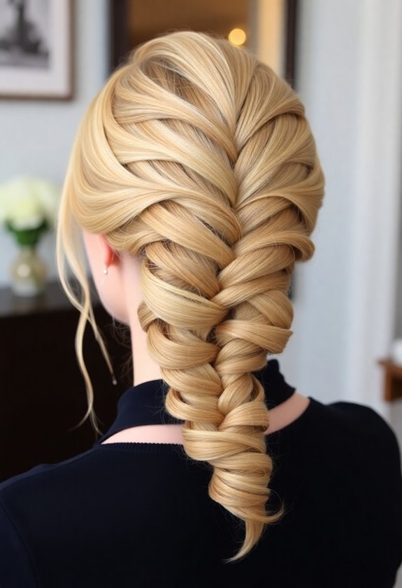 dutch fishtail updo elegance