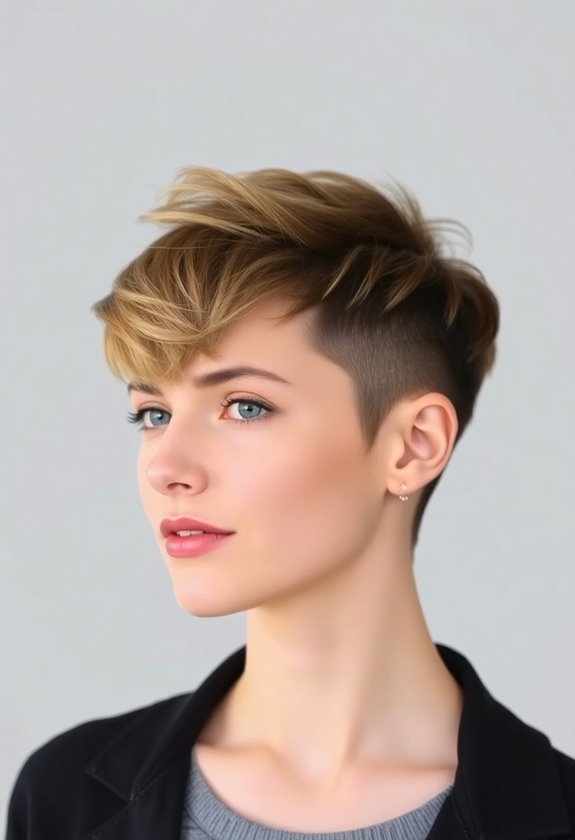 edgy undercut pixie styles