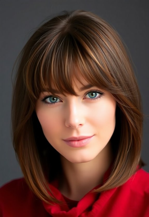 effortless curtain bangs styling