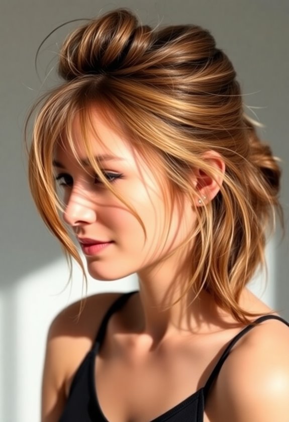 effortless second day messy bun