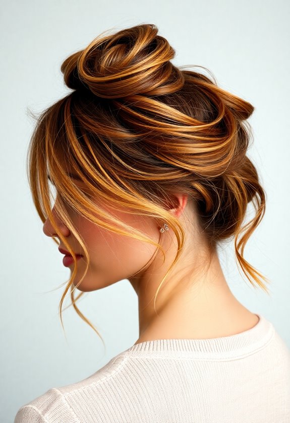 effortlessly chic messy bun