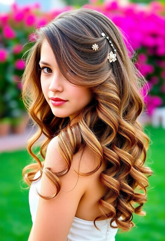 effortlessly chic side curls