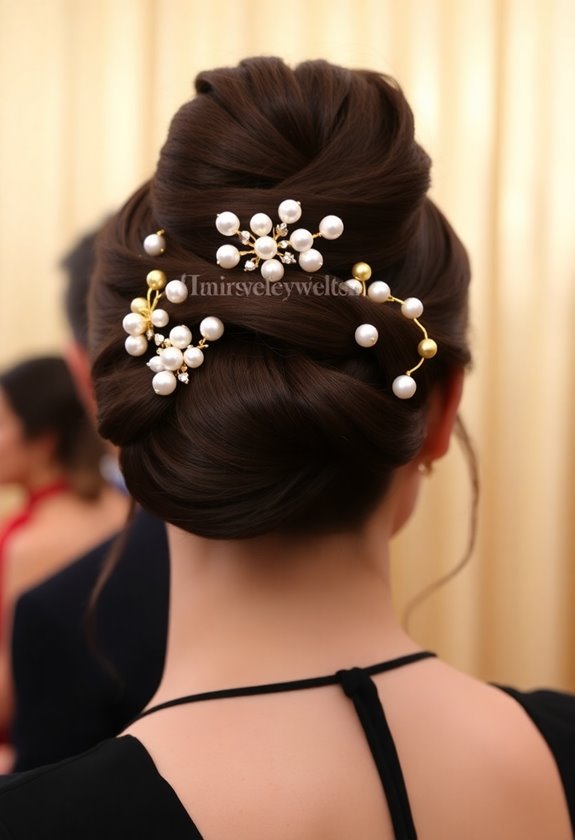 elegant accessories enhance hairstyles