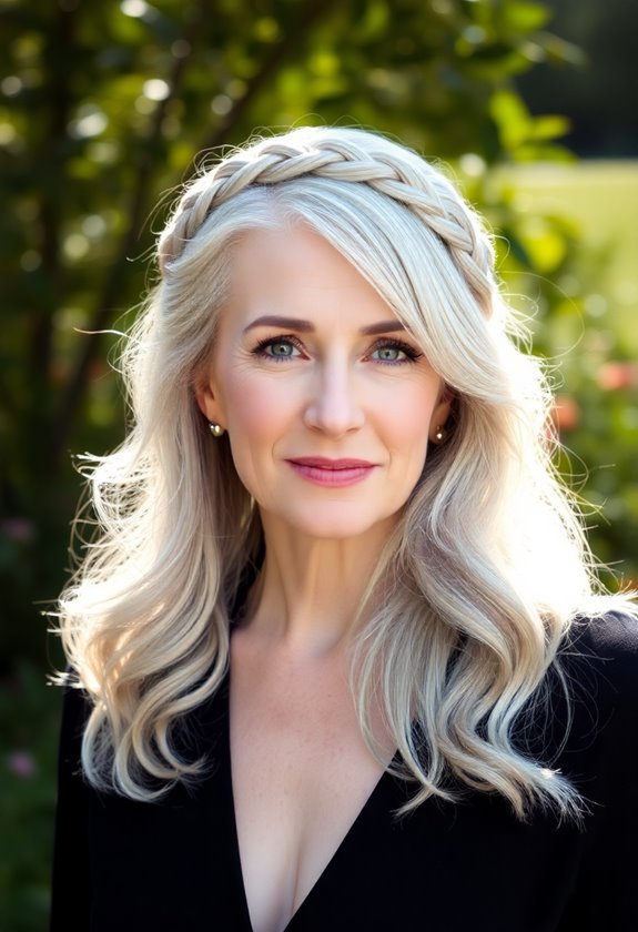 elegant braided crown hairstyle