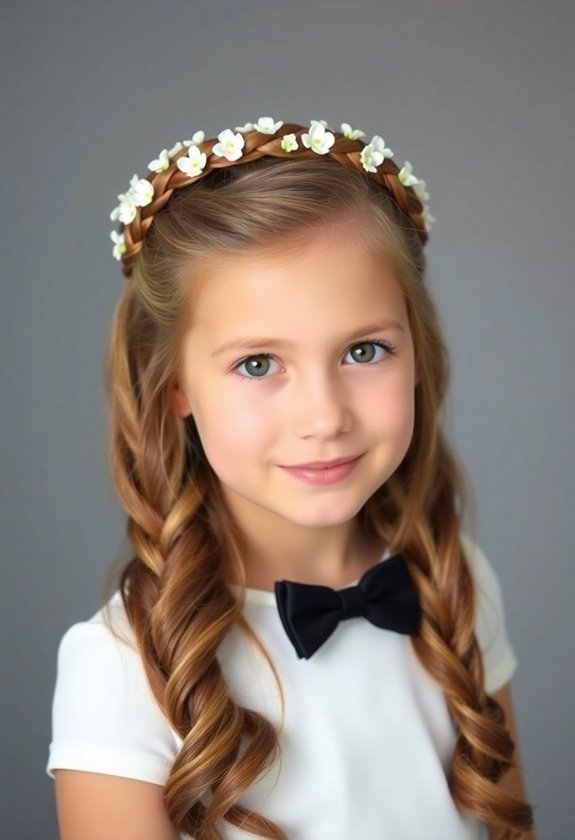 elegant braided crown styles