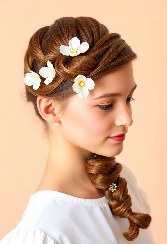 elegant braided updo hairstyle