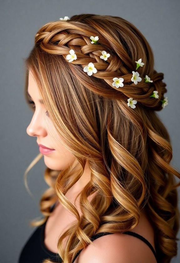 elegant crown braid tutorial