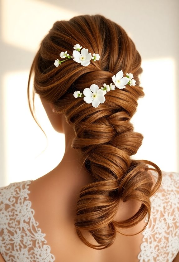 elegant floral twisted knot