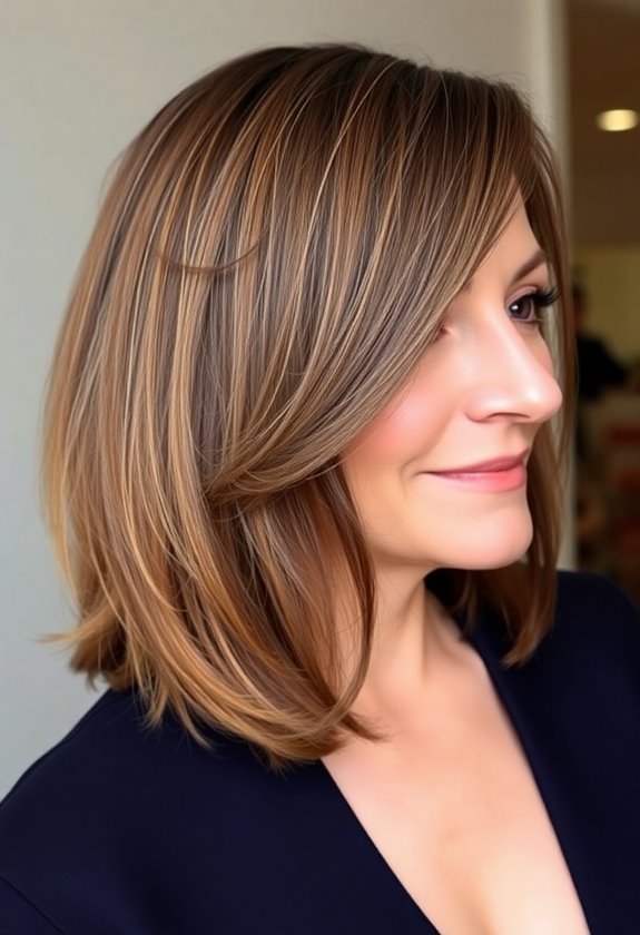 elegant long bob layers