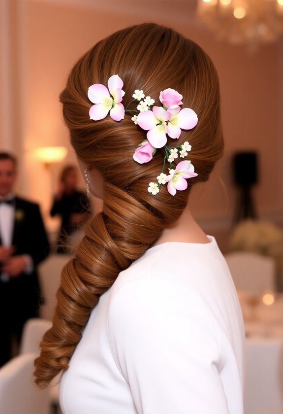 elegant side braid tutorial