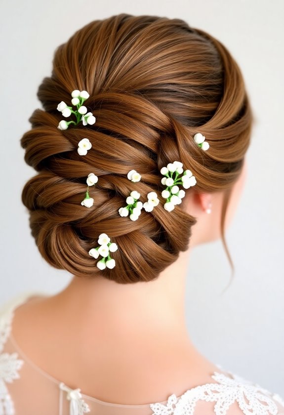elegant wedding updo styles