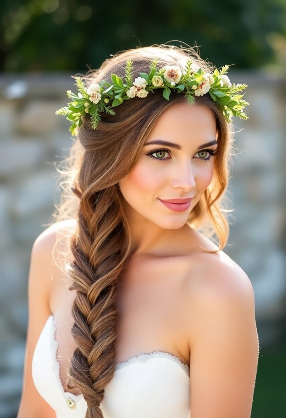 enchanting crown braids adorned