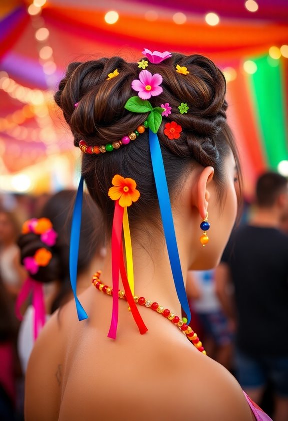 festival inspired bun hairstyles