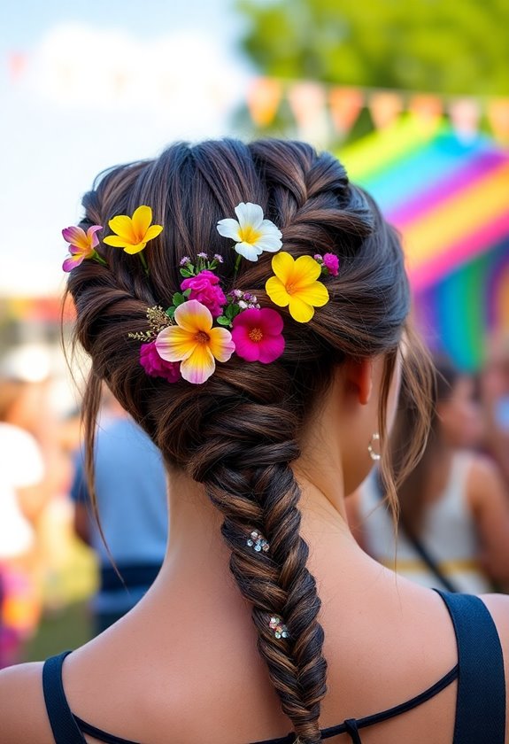 fishtail braid bun tutorial