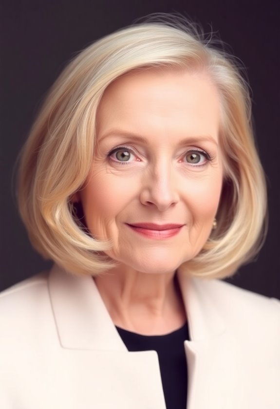 flattering chin length bob hairstyle