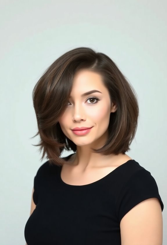 flipped ends bob hairstyle