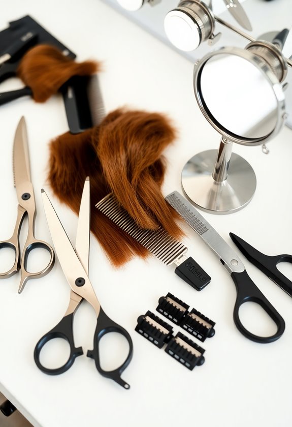 gather essential hair cutting tools