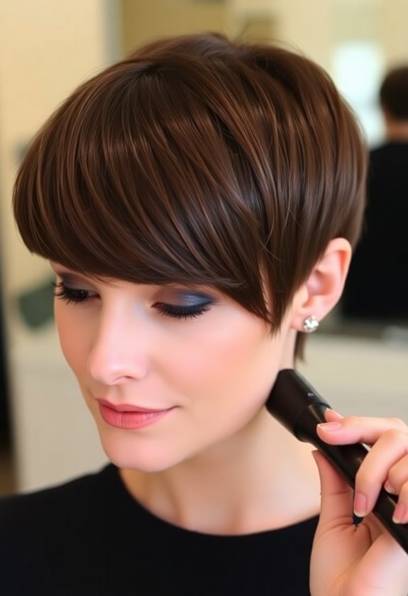 maintain fresh pixie bangs