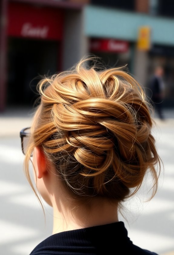 messy bun hairstyle tutorial