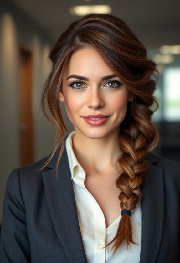 messy side braid tutorial
