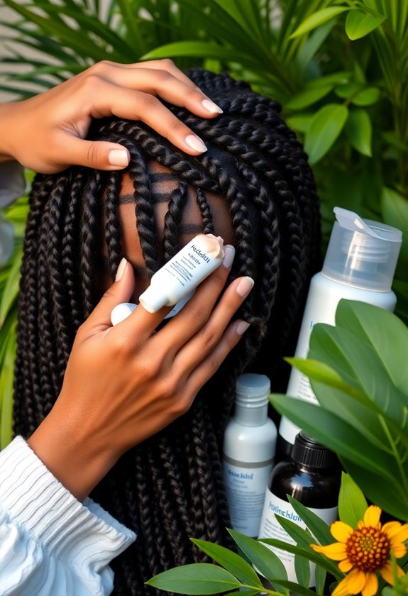moisturize micro braids regularly