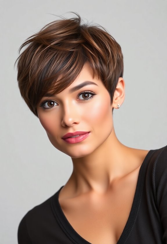 pixie cuts for round faces