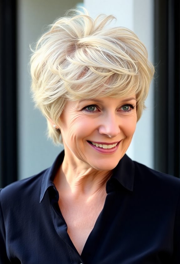 playful messy pixie cut