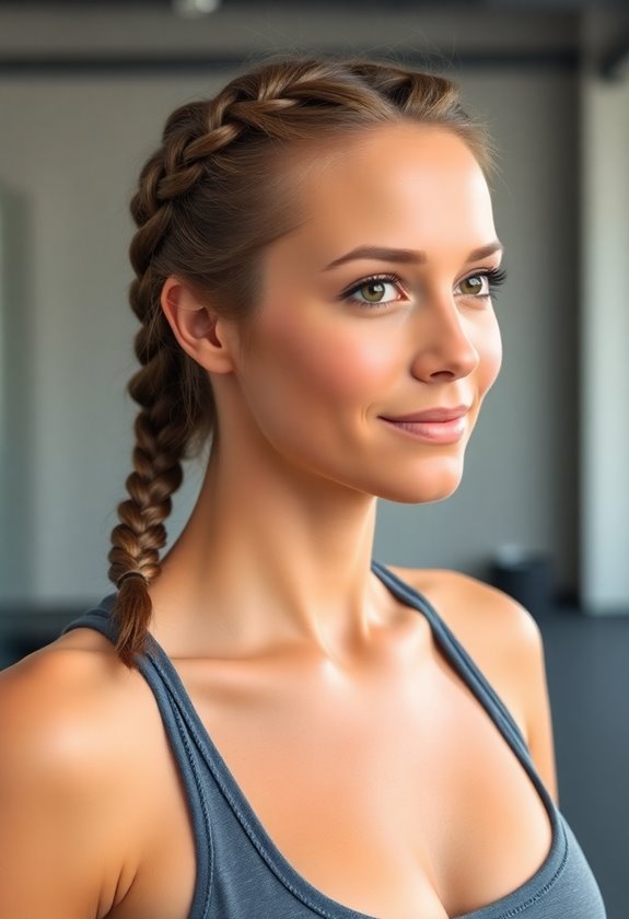 post workout two strand braid
