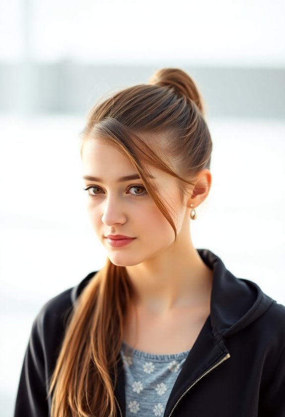 quick easy stylish ponytail