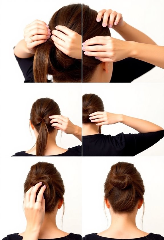 quick sock bun tutorial