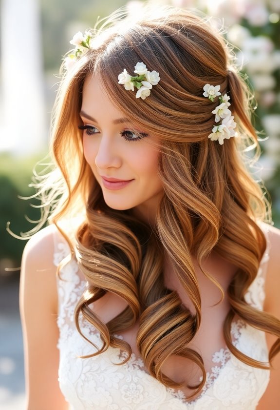 radiant loose cascading curls